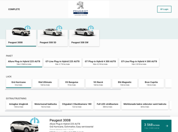 Peugeot företagsleasing online