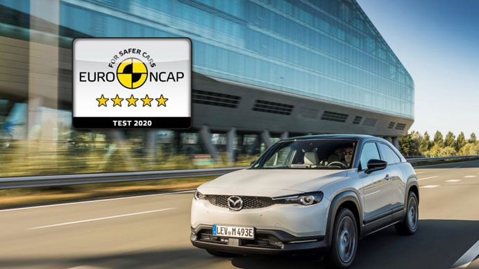 Mazda MX-30 elbil får högsta betyg i Euro NCAP